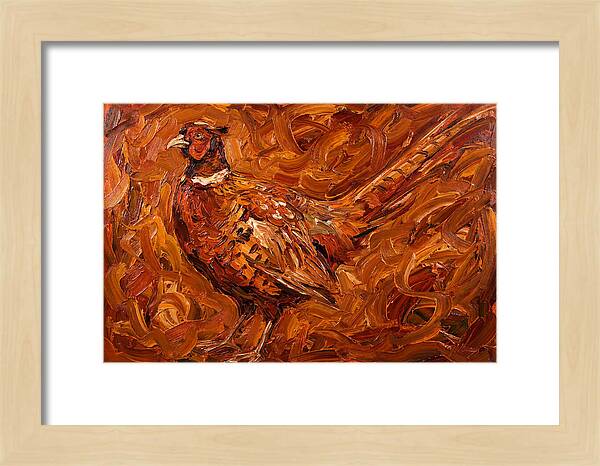 Pheasant In Expressionist Style