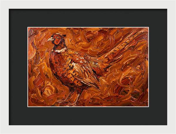 Pheasant In Expressionist Style