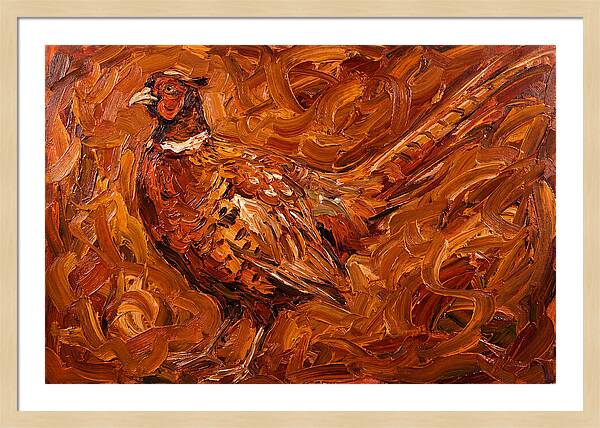 Pheasant In Expressionist Style