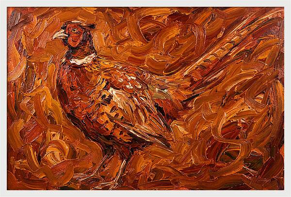 Pheasant In Expressionist Style