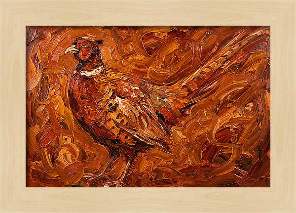 Pheasant In Expressionist Style