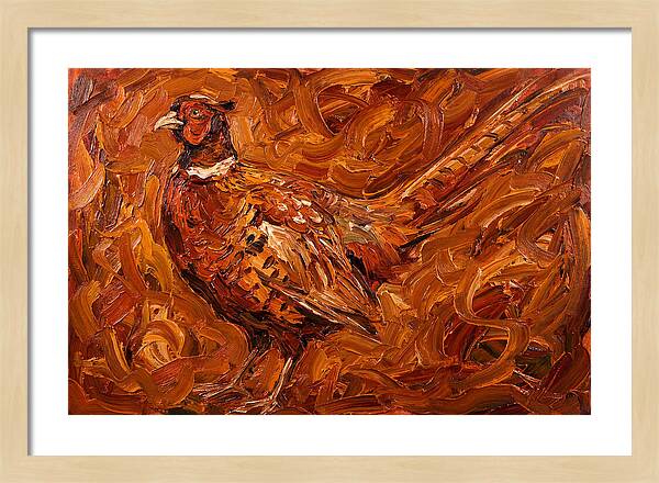 Pheasant In Expressionist Style