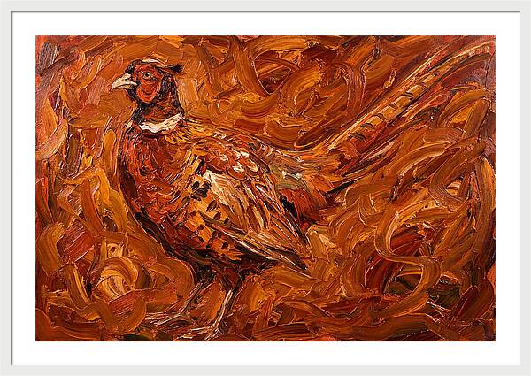 Pheasant In Expressionist Style