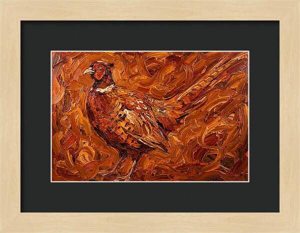 Pheasant In Expressionist Style