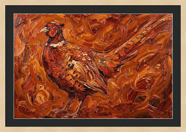 Pheasant In Expressionist Style