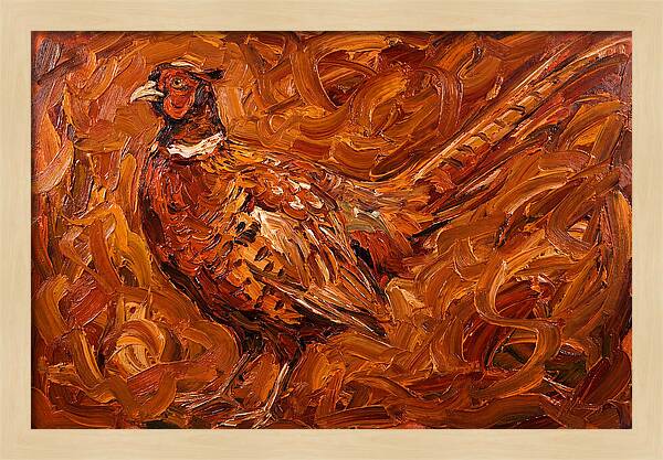 Pheasant In Expressionist Style
