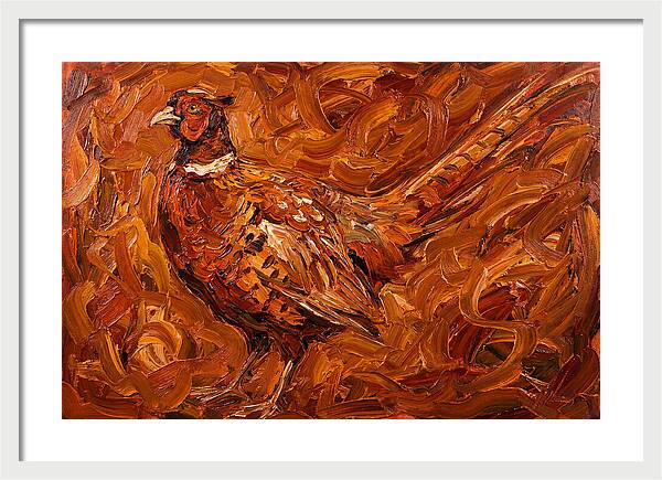 Pheasant In Expressionist Style