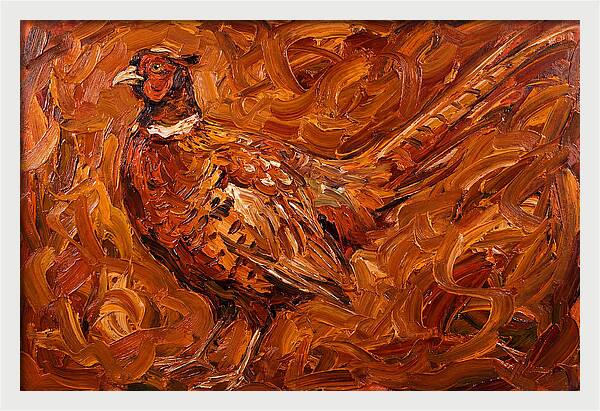 Pheasant In Expressionist Style