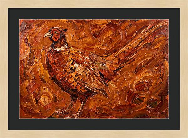 Pheasant In Expressionist Style