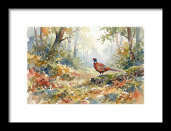 Pheasant In Tranquil Woods