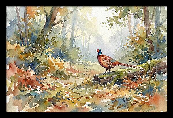 Pheasant In Tranquil Woods