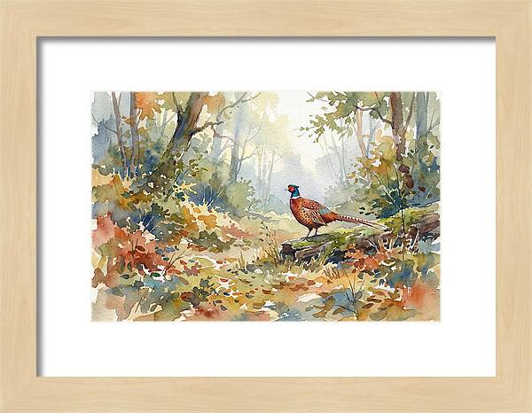 Pheasant In Tranquil Woods
