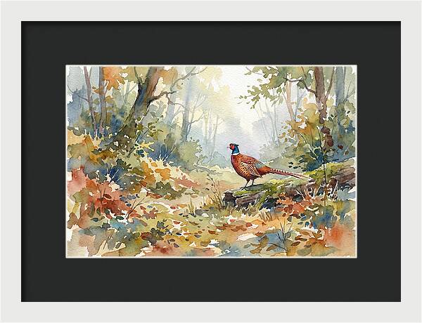 Pheasant In Tranquil Woods