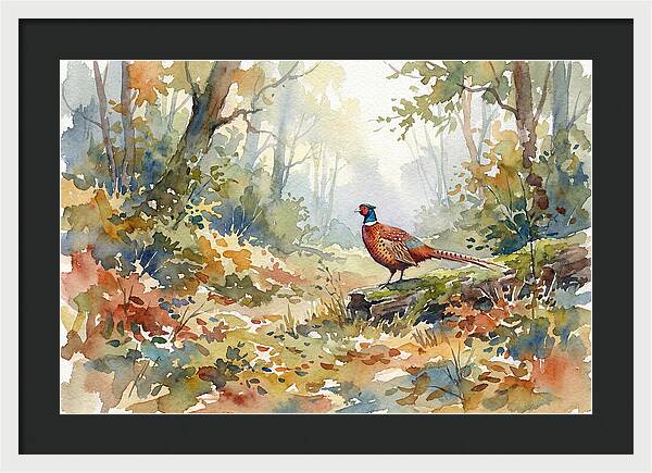 Pheasant In Tranquil Woods