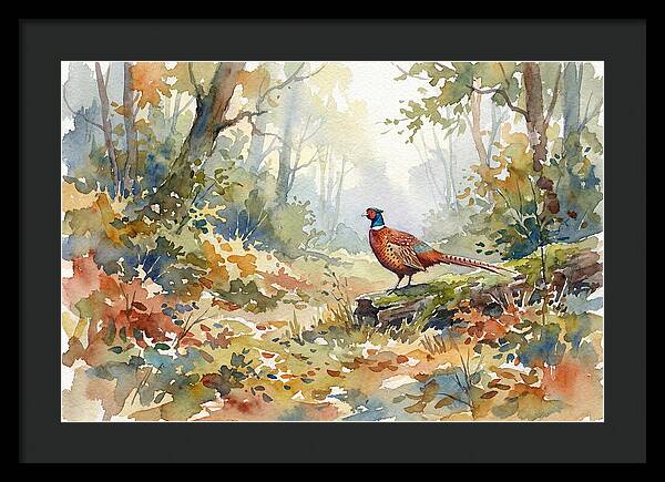 Pheasant In Tranquil Woods