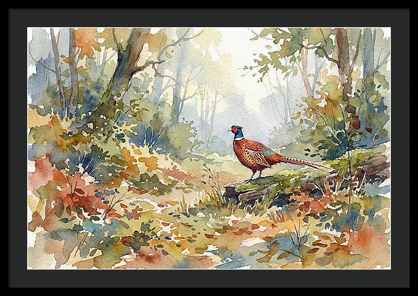 Pheasant In Tranquil Woods