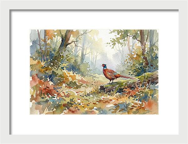 Pheasant In Tranquil Woods