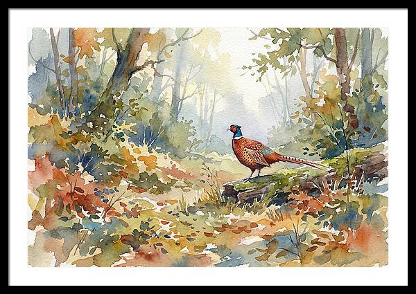 Pheasant In Tranquil Woods