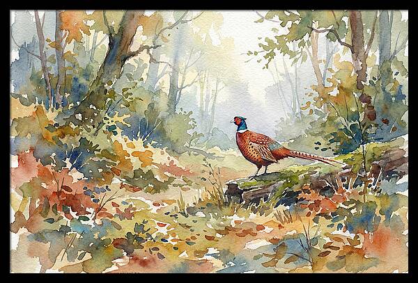 Pheasant In Tranquil Woods