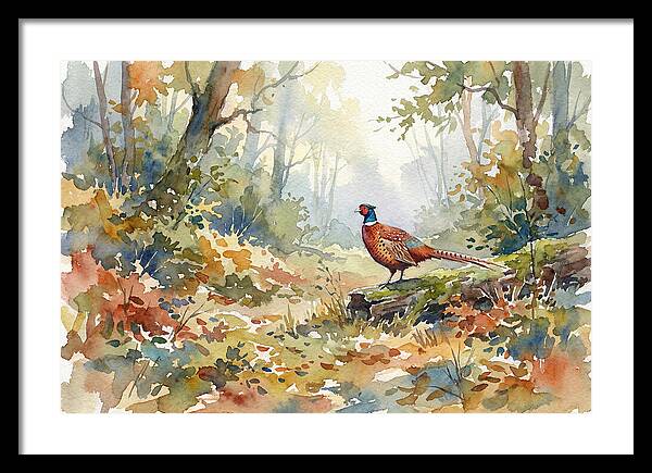Pheasant In Tranquil Woods