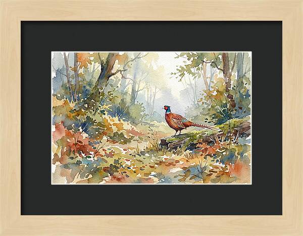 Pheasant In Tranquil Woods