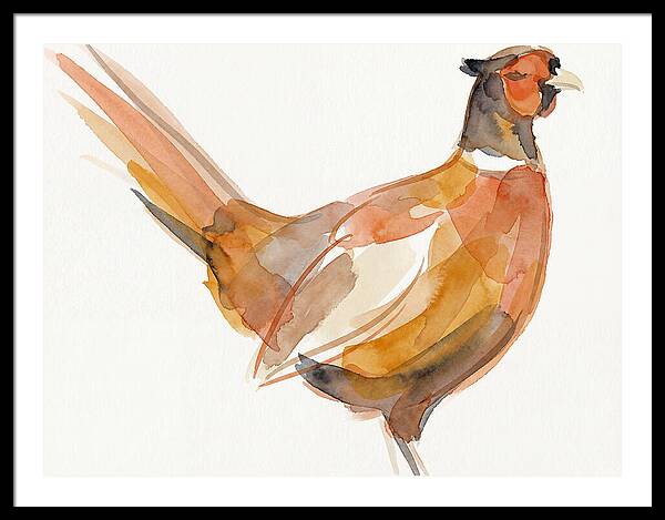 Pheasant In Watercolor Hues