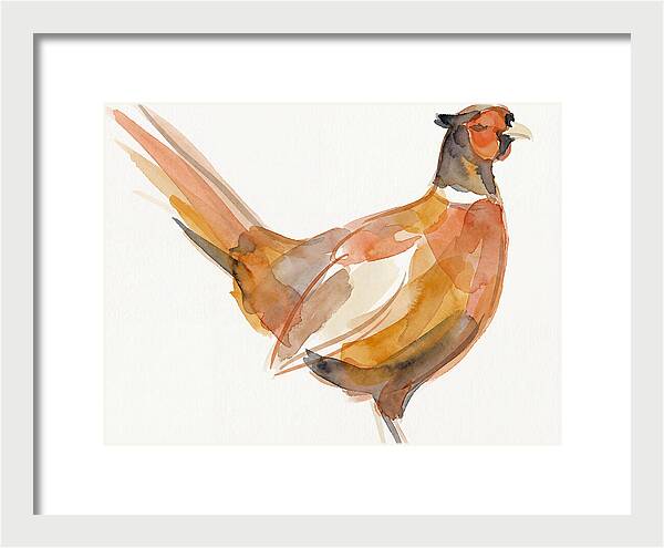 Pheasant In Watercolor Hues