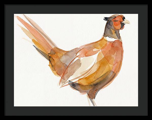 Pheasant In Watercolor Hues