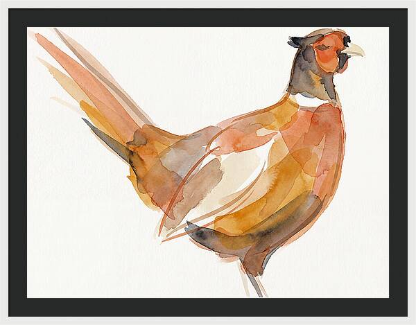 Pheasant In Watercolor Hues