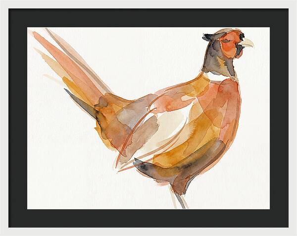 Pheasant In Watercolor Hues