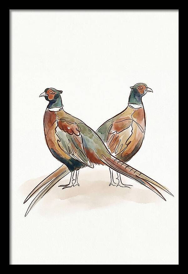 Pheasants In Iridescent Plumage