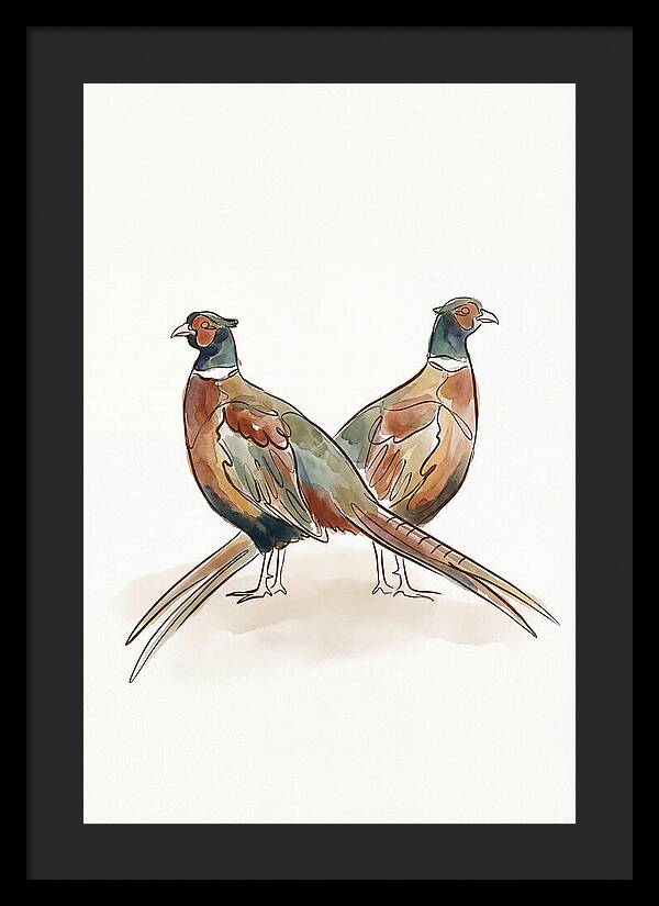 Pheasants In Iridescent Plumage