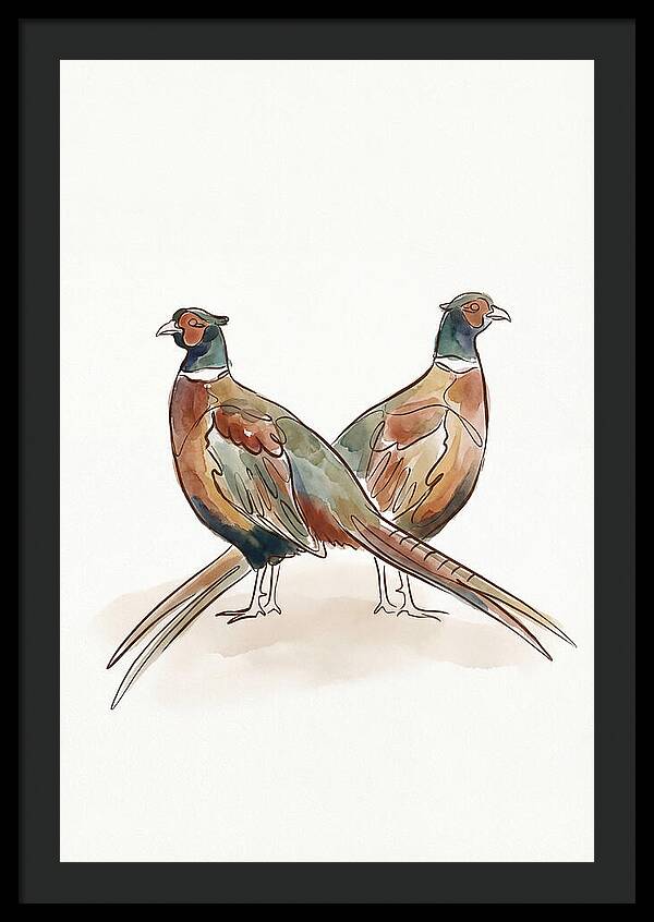 Pheasants In Iridescent Plumage