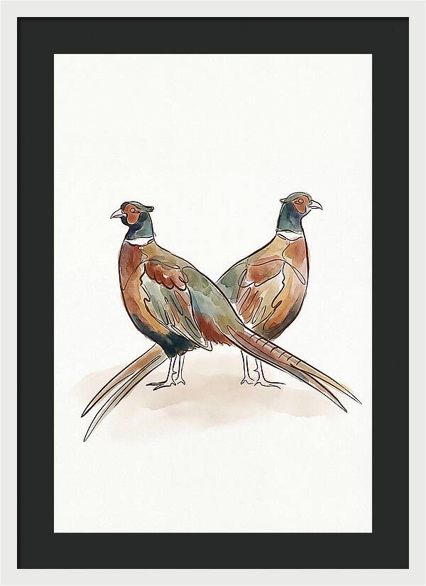 Pheasants In Iridescent Plumage
