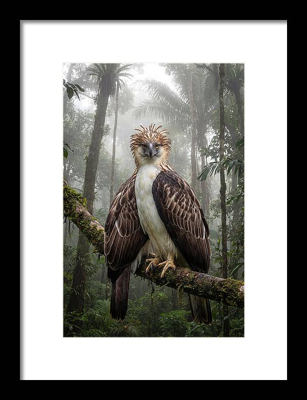 Philippine Eagle In The Rainforest