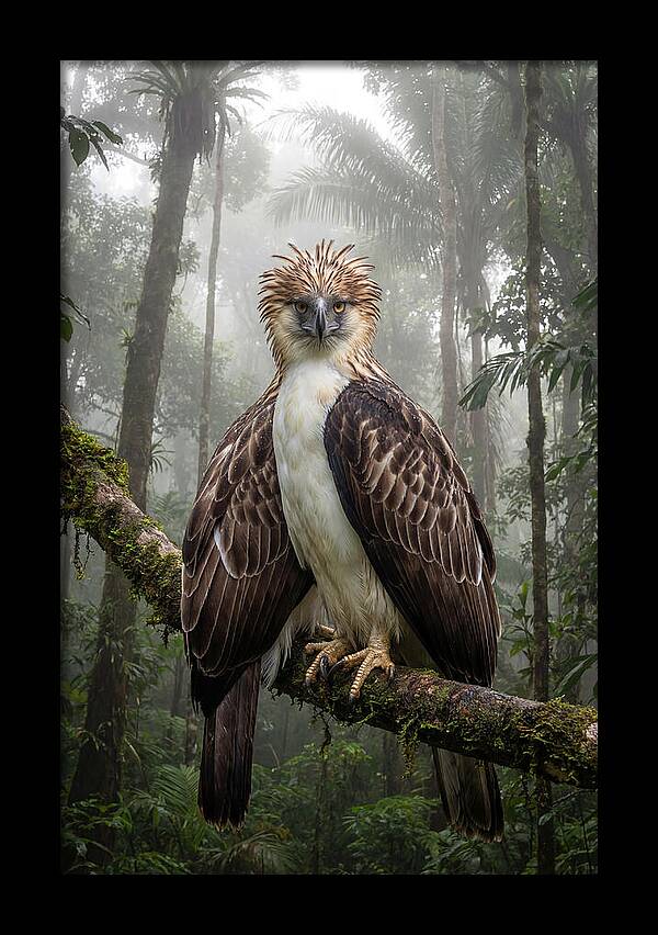 Philippine Eagle In The Rainforest
