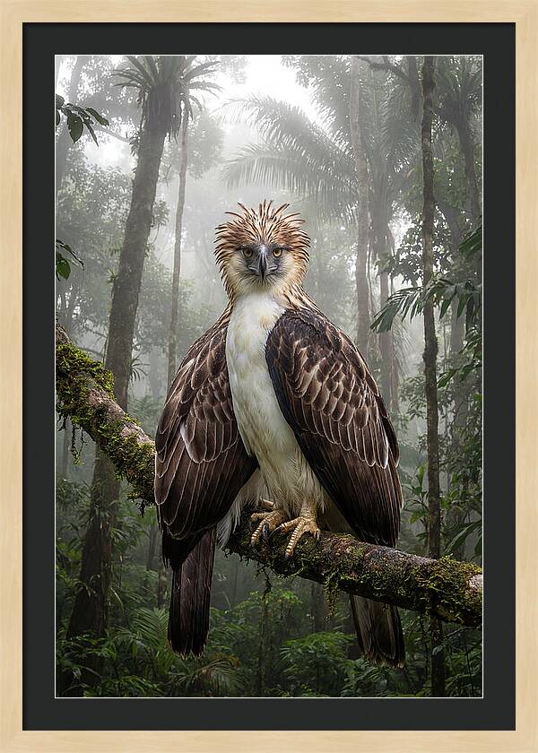 Philippine Eagle In The Rainforest