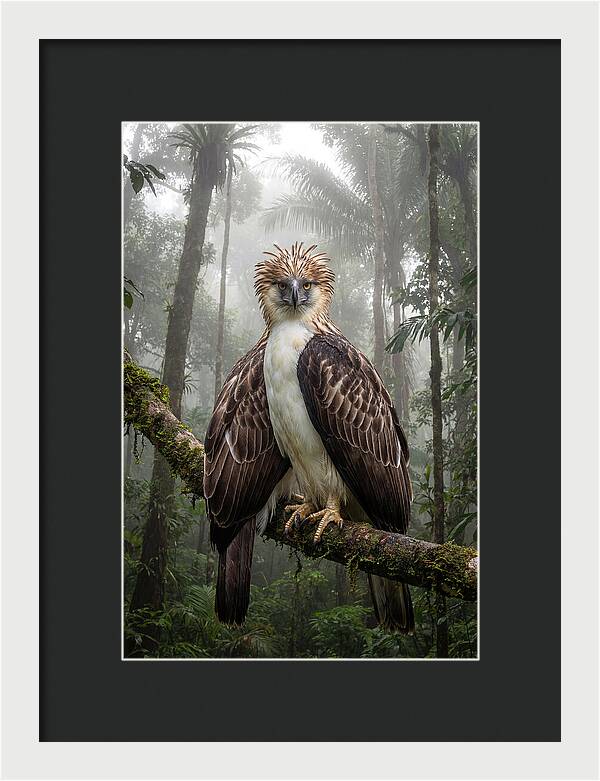 Philippine Eagle In The Rainforest