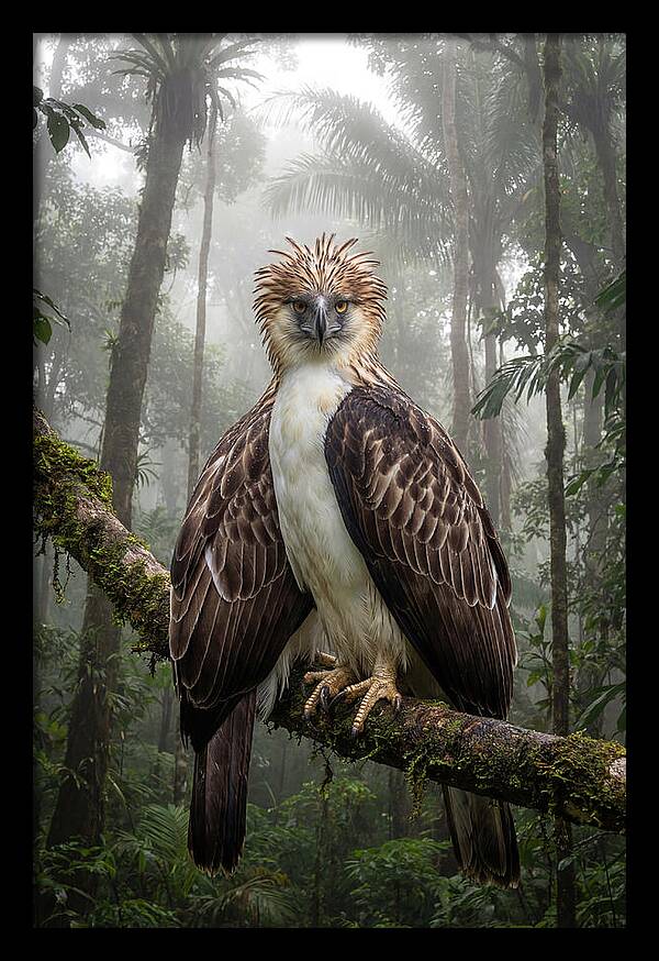 Philippine Eagle In The Rainforest