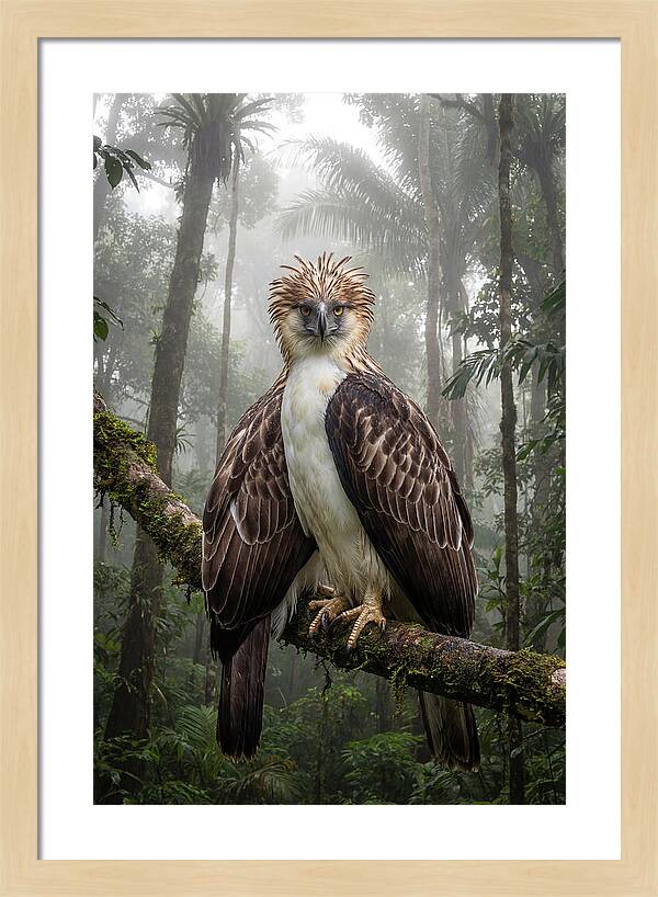 Philippine Eagle In The Rainforest