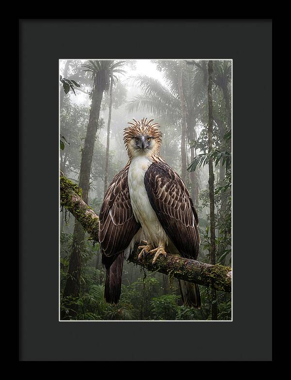 Philippine Eagle In The Rainforest