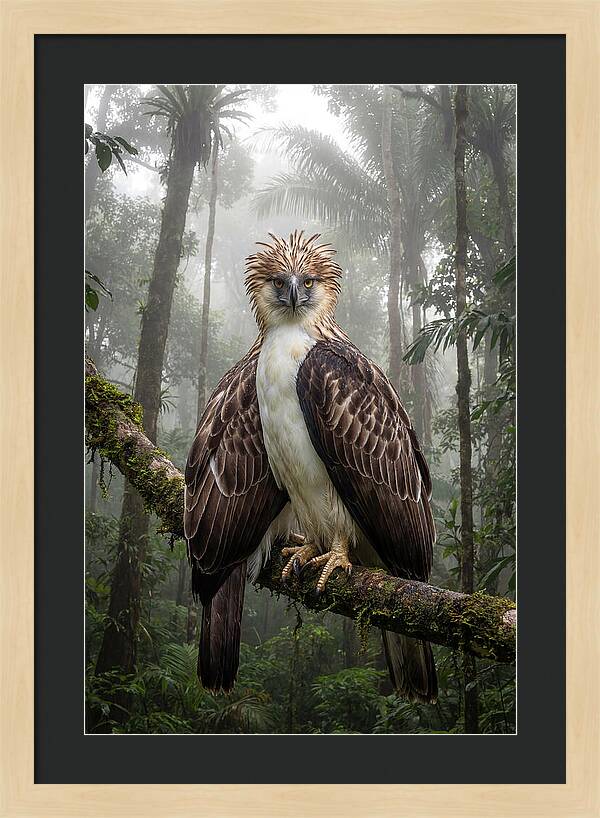 Philippine Eagle In The Rainforest