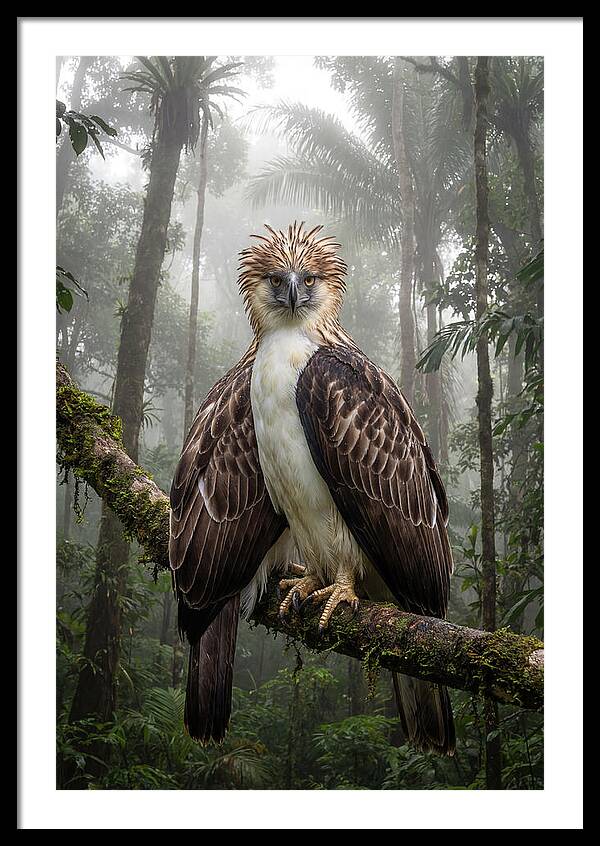Philippine Eagle In The Rainforest