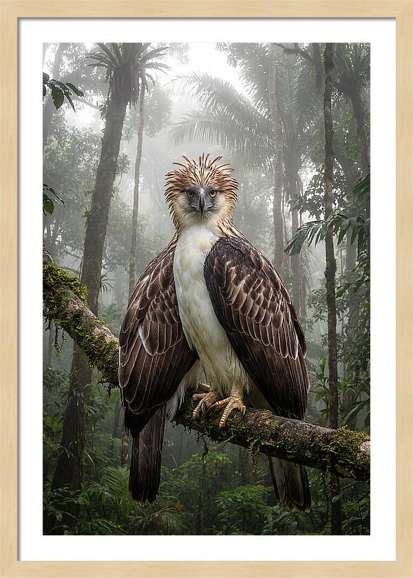 Philippine Eagle In The Rainforest