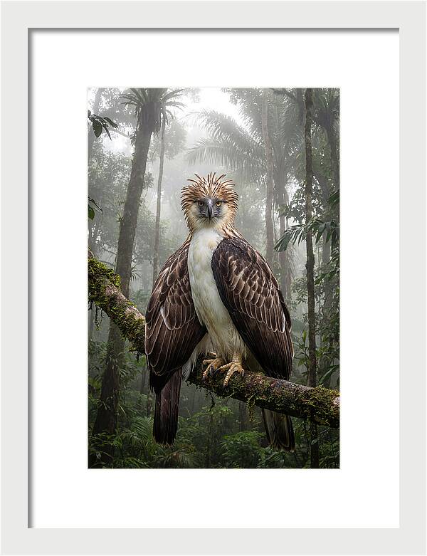 Philippine Eagle In The Rainforest