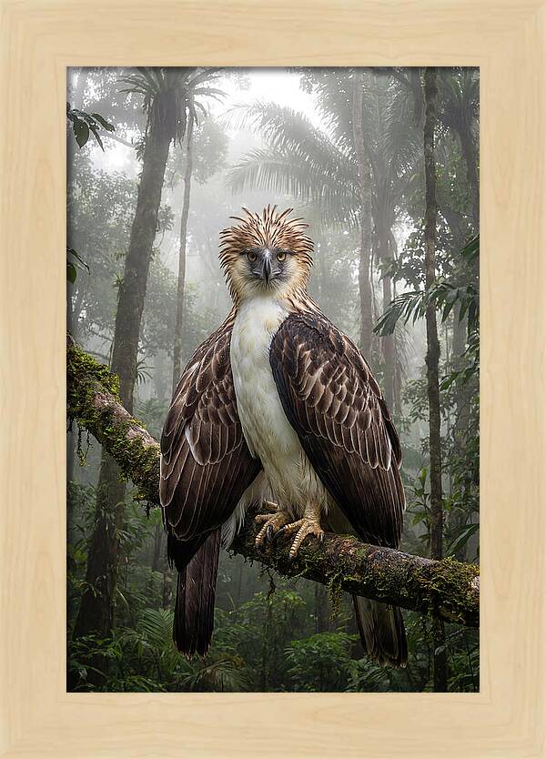 Philippine Eagle In The Rainforest