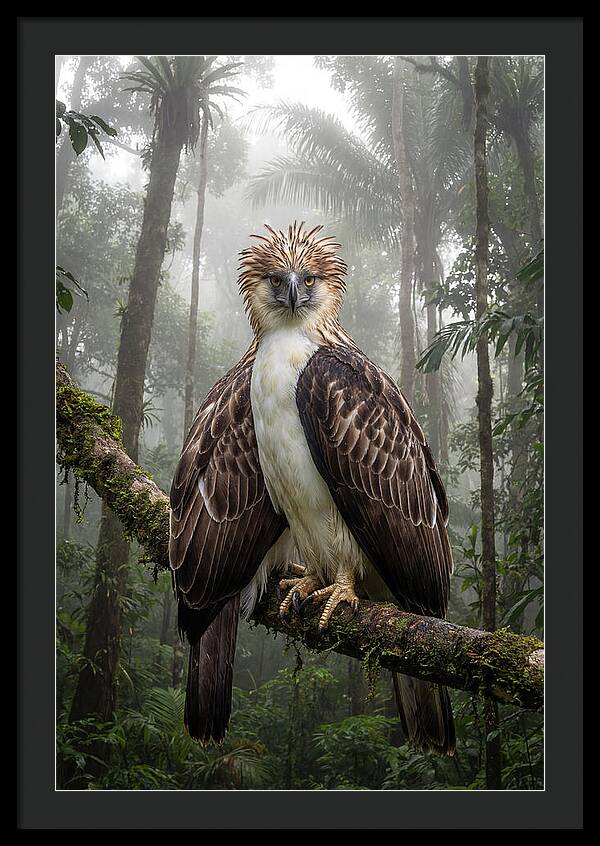 Philippine Eagle In The Rainforest