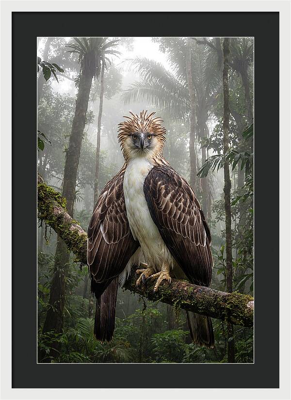 Philippine Eagle In The Rainforest