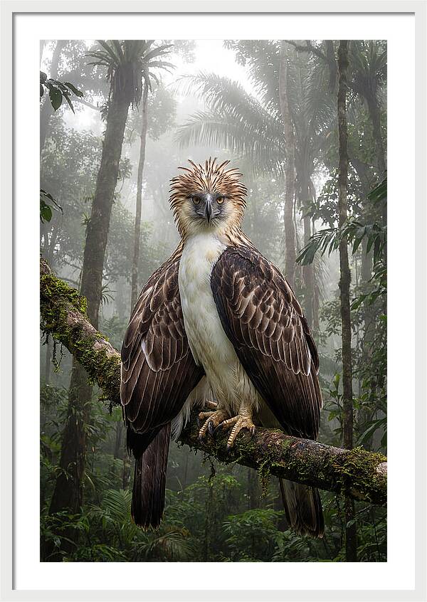 Philippine Eagle In The Rainforest