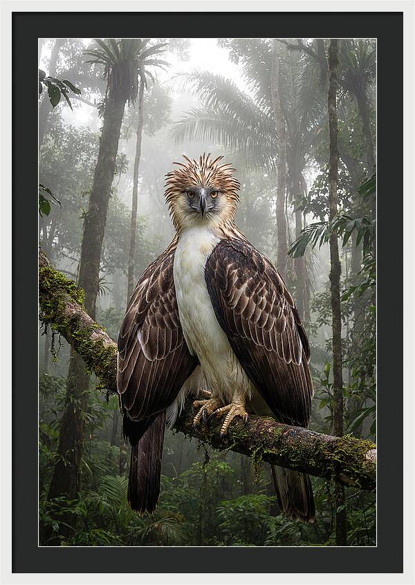Philippine Eagle In The Rainforest